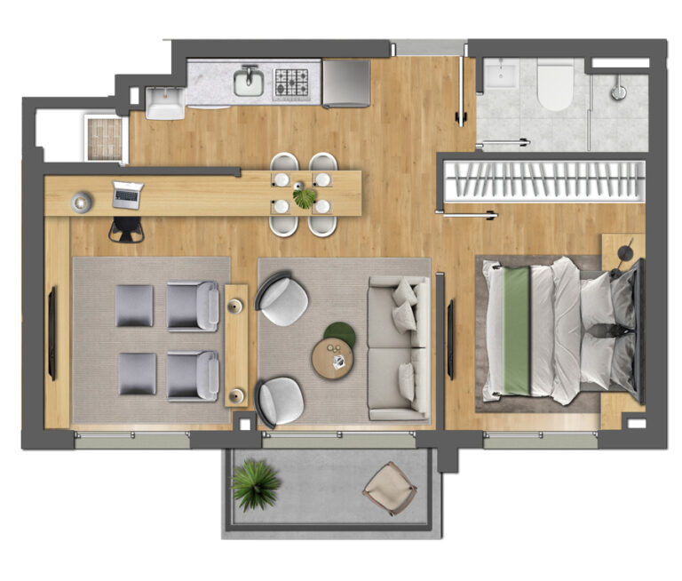 Planta Living estendido (un. 503) — Flight Pavei